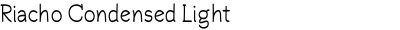 Riacho Condensed Light